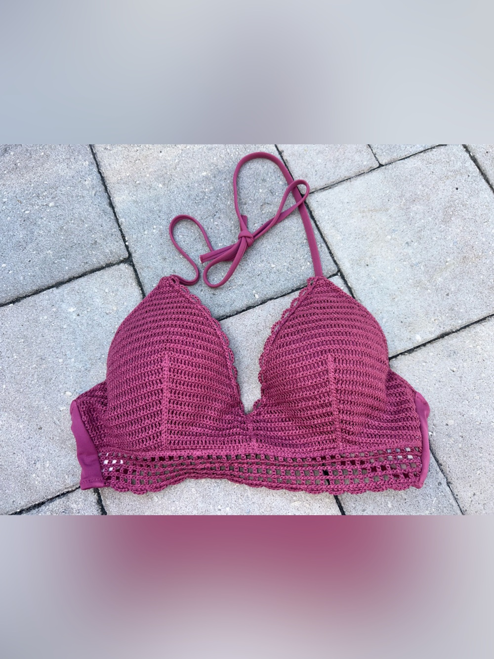 Shade & Shore Women’s Crochet Bikini Top